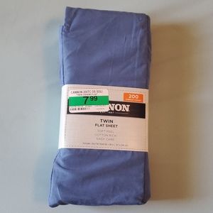 Blue Twin Sized Flat Sheet